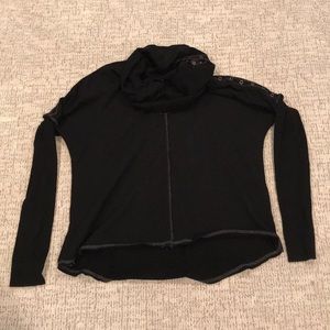 Black long sleeve size XS button collar